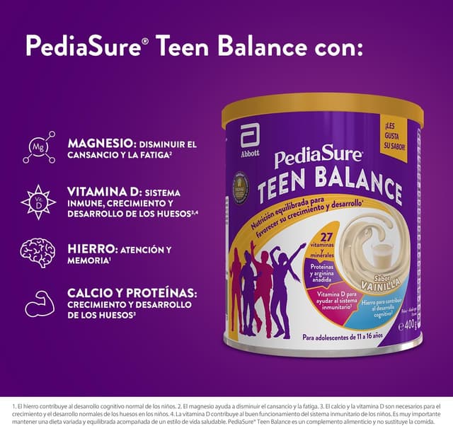 Thumbnail 4 de PediaSure Teen Balance 🥛 - Nutrientes para Adolescentes, Vainilla
