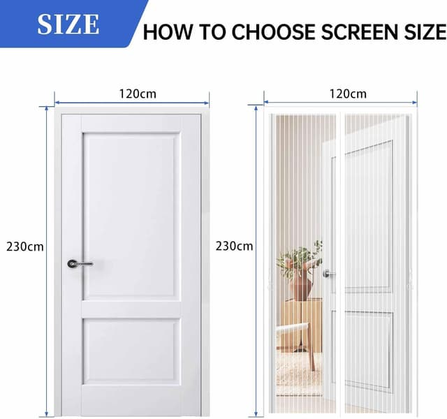 Detalle 2 de Zanzariera magnetica JIANJIAO 120x230 cm