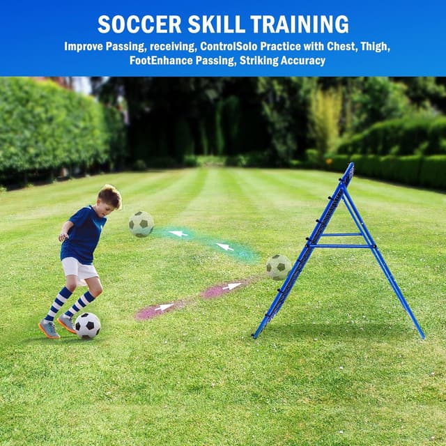 Detalle de Winthai Volleyball/Baseball Rebounder Net (5 x 4 ft) with Quick-Adjust Pitchback Targets