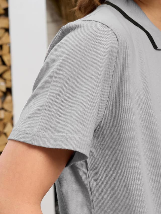 Detalle de MOR Jungen Poloshirt aus 100% Baumwolle – Kurzarm für Schul & Alltag (Größen 110–176)