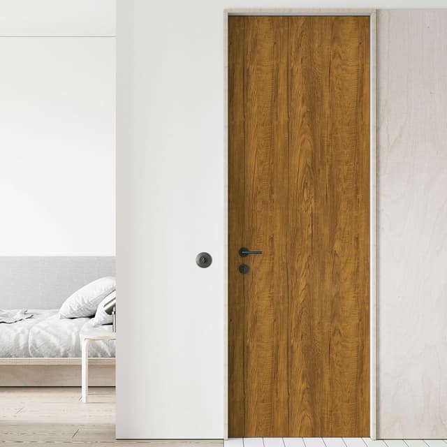 Detalle 2 de Fantasnight sticky back plastic vinyl film in brown oak effect (30 × 200cm) for peel-and-stick furniture and walls