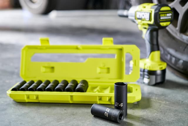 Thumbnail 5 de Set di 10 prese RYOBI per auto 1/2" quadro, da 10 a 24 mm (RHDIS10PC)