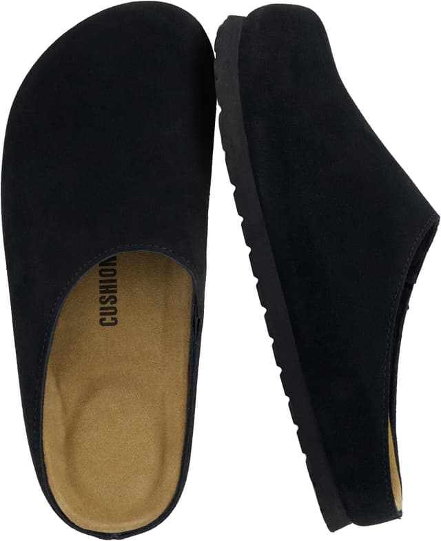 Detalle de CUSHIONAIRE Lute Suede Clogs 👡