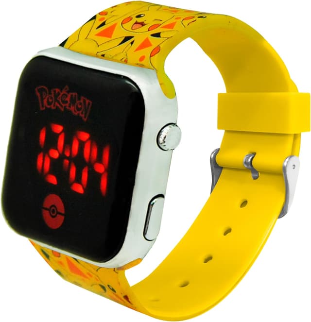Detalle de Nintendo Kids Euroswan Reloj LED Pokémon POK4320, multicolor