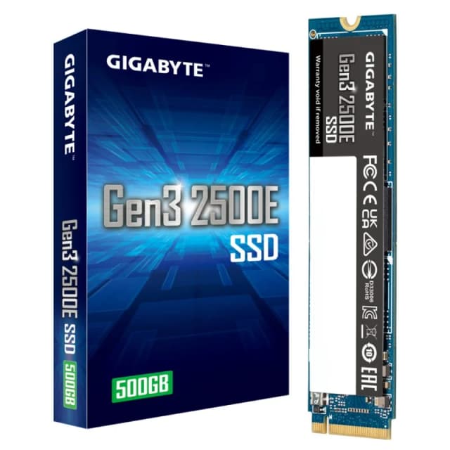Detalle de Gigabyte Gen3 2500E SSD 500GB PCIe 3.0x4 NVMe 1.3 💾