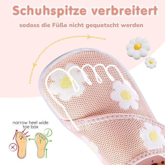Detalle de IceUnicorn Baby Barfußschuhe als Lauflernschuhe – breite Zehenführung, rutschfeste Sohle