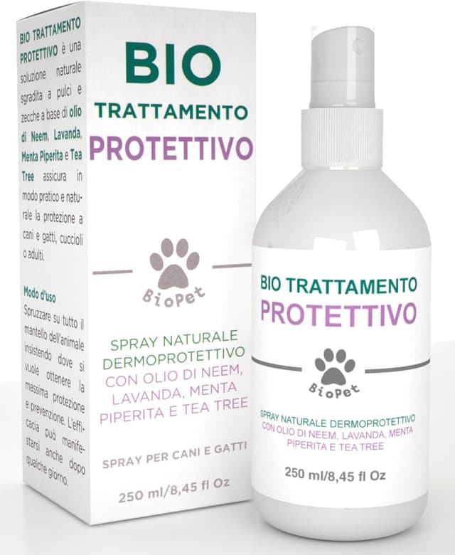 Detalle de Bio Pet Shampoo Protettivo all’Olio di Neem con Aloe e Tiglio per Cani e Gatti, flacone 250 ml