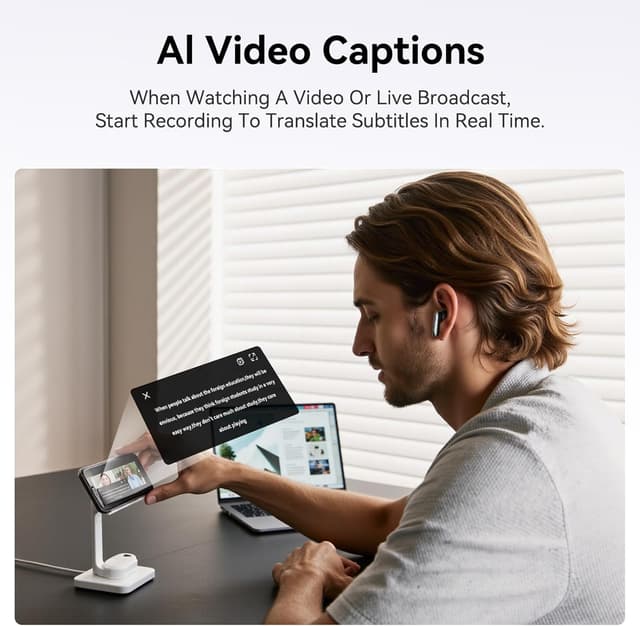 Detalle de BEARTAIN MS106 AI translation earbuds