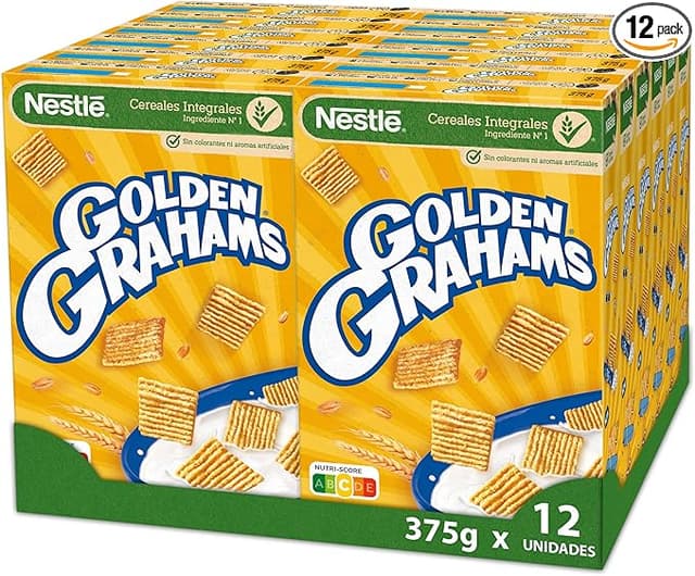 Imagen de Nestlé Golden Grahams Cereales de Trigo y Maíz 🍪 12 x 375 g en OfertitasTOP