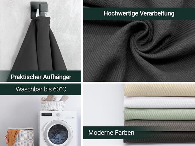 Detalle 2 de ZOLLNER 5er Set Geschirrtücher Baumwolle 50x70