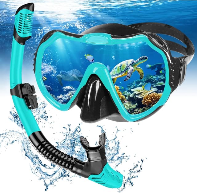 Detalle de Mengine Snorkel Set for Adults, Dry Snorkel