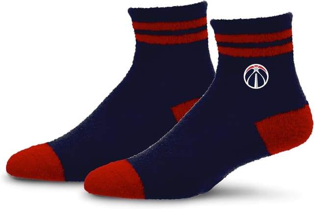 Thumbnail 6 de For Bare Feet NBA Unisex Kids Cozy Two Stripe Los Angeles Lakers Socks (Youth Shoe Size 13, 1–5)