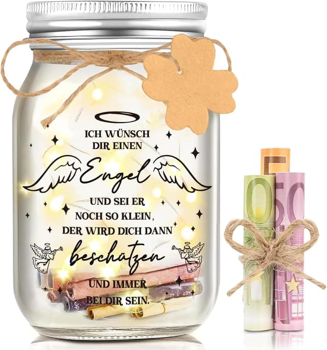 Detalle de Hiipeefeel Engel LED Flaschenlicht 13x7 cm