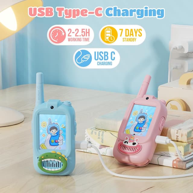 Thumbnail 2 de Kids Walkie Talkies 2-Pack 1000FT Range