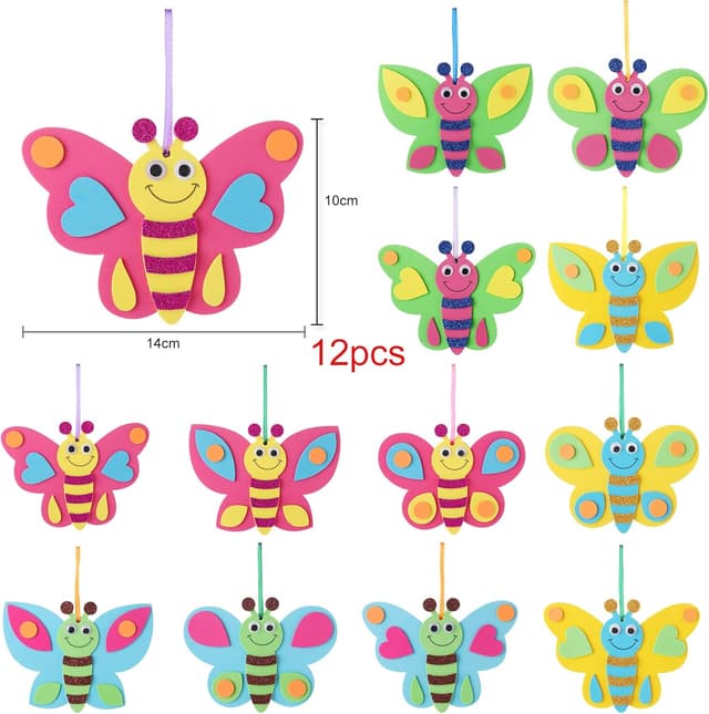 Thumbnail 2 de FYOJAIC Schmetterlinge Bastelset 12-teilig