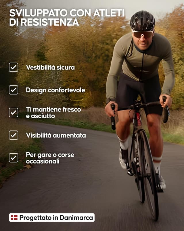 Thumbnail 4 de DANISH ENDURANCE Salopette da ciclismo Uomo Quick Dry