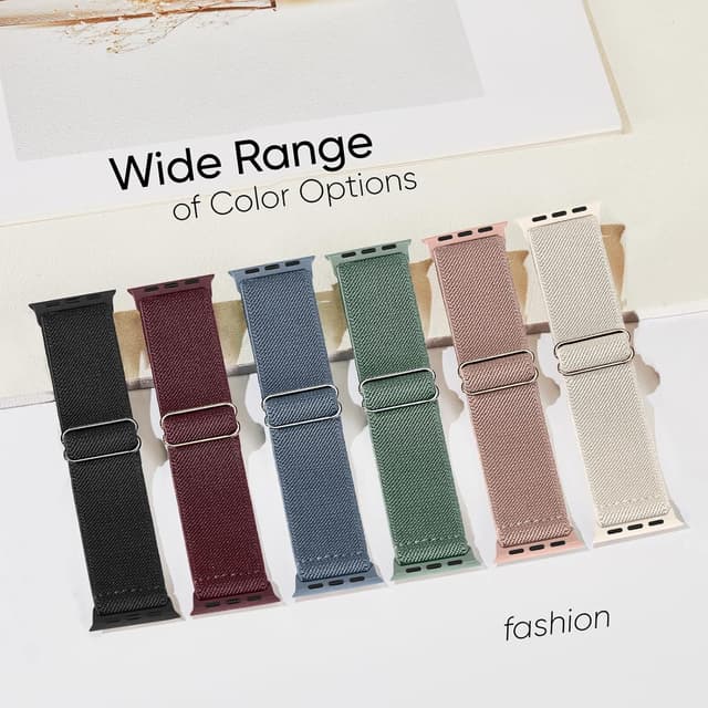 Detalle de Superuper 6 Pack Waterproof Stretch Band for Apple Watch (waterproof elastic straps)