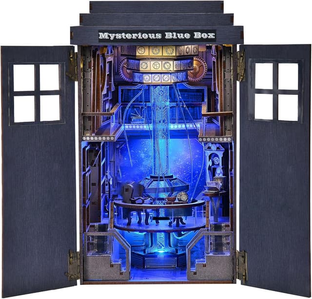 Detalle 2 de ETKVR Book Nook Kit 3D Wooden Bookend