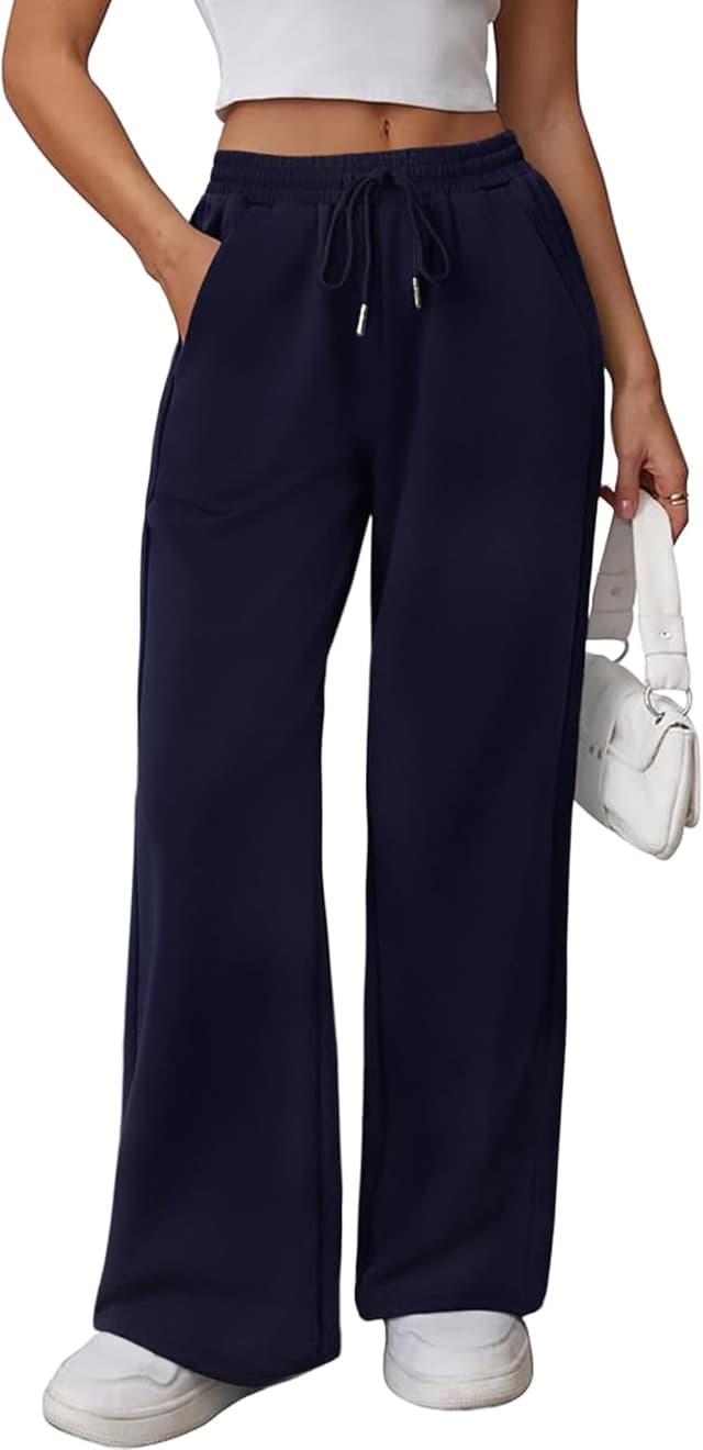 Thumbnail 6 de Litherday Jogging femme en coton coupe ample : pantalon de sport à taille élastique