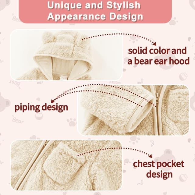 Thumbnail 4 de Fairy Baby Snowsuit 280g fleece romper