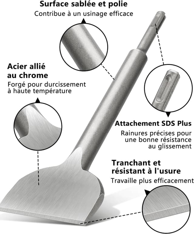 Thumbnail 5 de Lytool Burin SDS Plus 250 x 75 mm pour carrelage đ