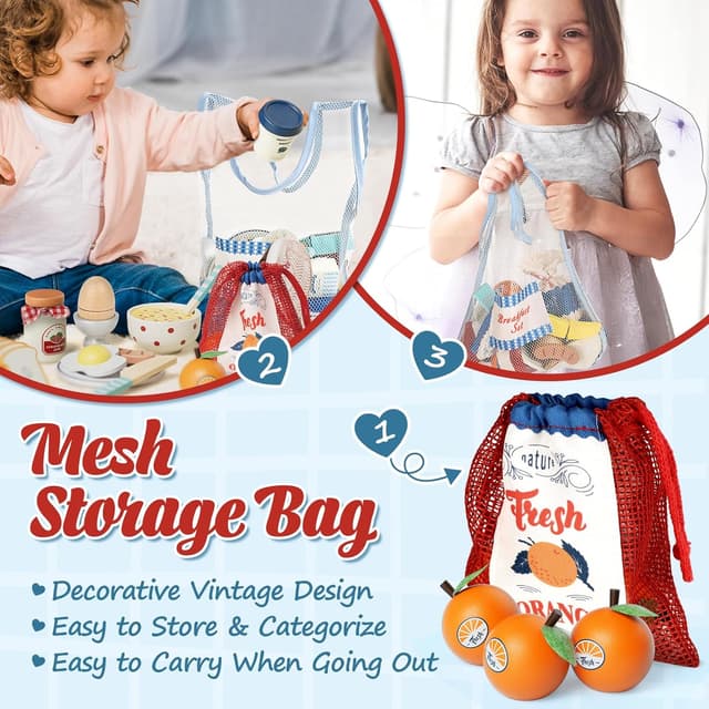 Thumbnail 4 de Lehoo Castle Comida de madera para cocinita 2‑5 años