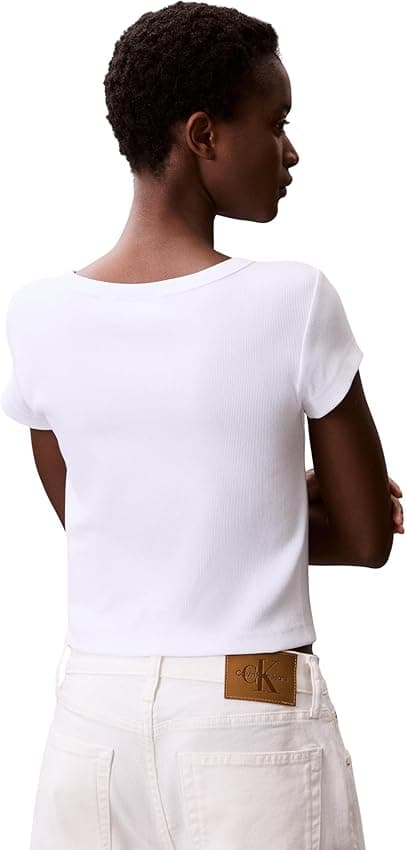 Thumbnail 1 de Calvin Klein A- Woven Label 2X2 Rib Camiseta S 95% algodón