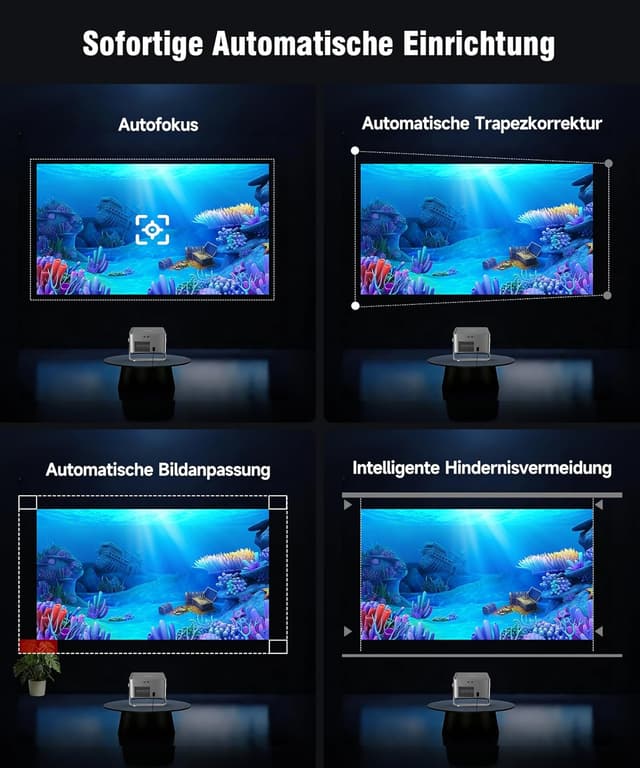 Thumbnail 4 de Magcubic Beamer 4K HY450GT: smarter 1080p Native Projektor mit WiFi, Bluetooth und Sprachsteuerung