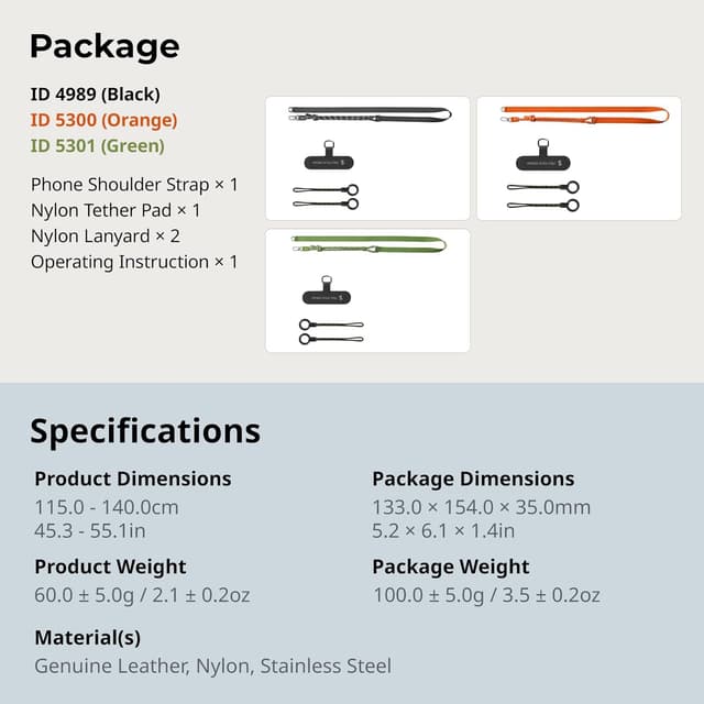 Thumbnail 6 de SMALLRIG 5300 bandoulière 115 cm