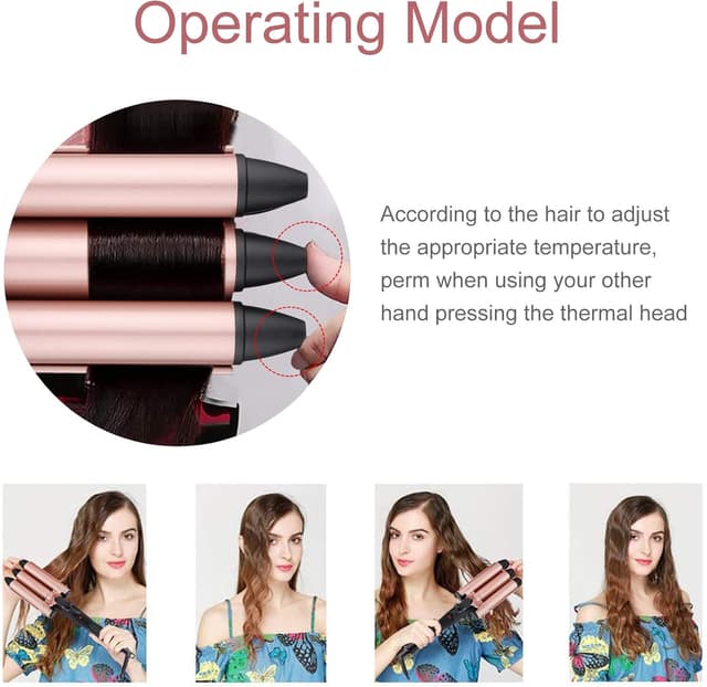 Thumbnail 4 de Rizador de Pelo 3 Barriles 25mm Cerámica Turmalina Profesional