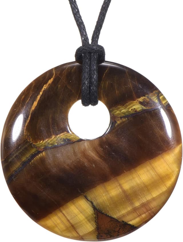 Detalle de Collana da donna Morella da 80 cm con pendenti a forma di ciambella in sacchetto di velluto