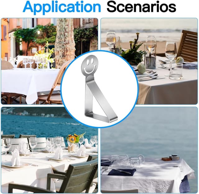 Thumbnail 5 de GlasFlength Sujeta Manteles 12Piezas