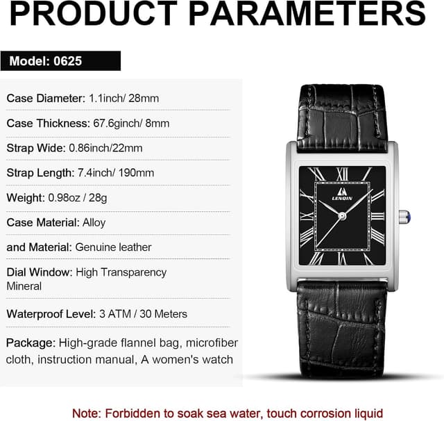 Thumbnail 4 de LN LENQIN Herren Uhr 28 mm