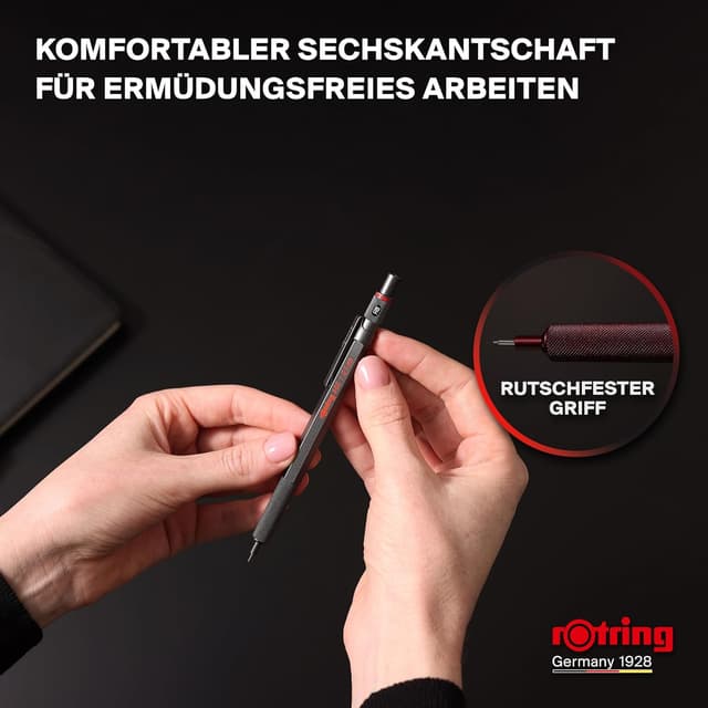 Thumbnail 4 de rOtring 600 Druckbleistift HB 0,5 mm