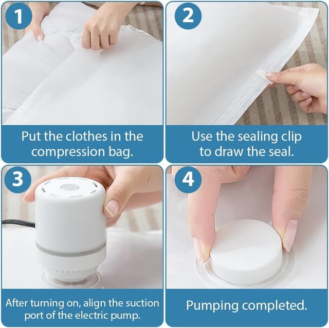 Thumbnail 4 de HOTUT Bomba de Aire Eléctrica 30W para bolsas de vacío