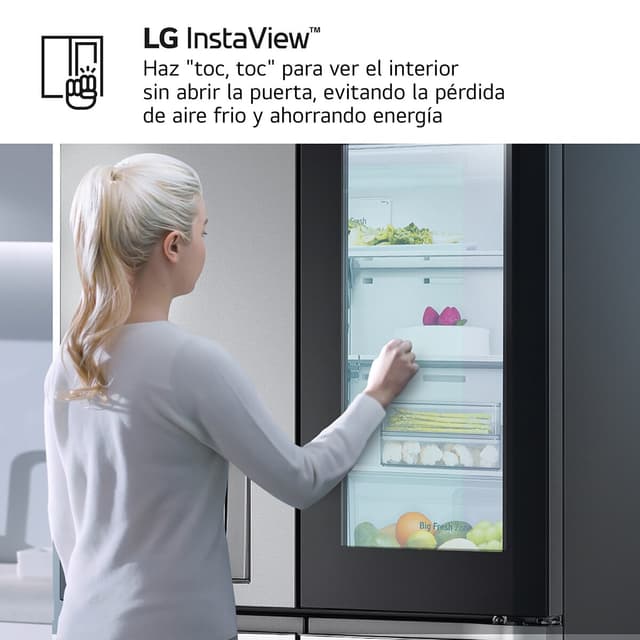 Thumbnail 3 de LG GMG961MBKE frigorífico americano InstaView 961 L