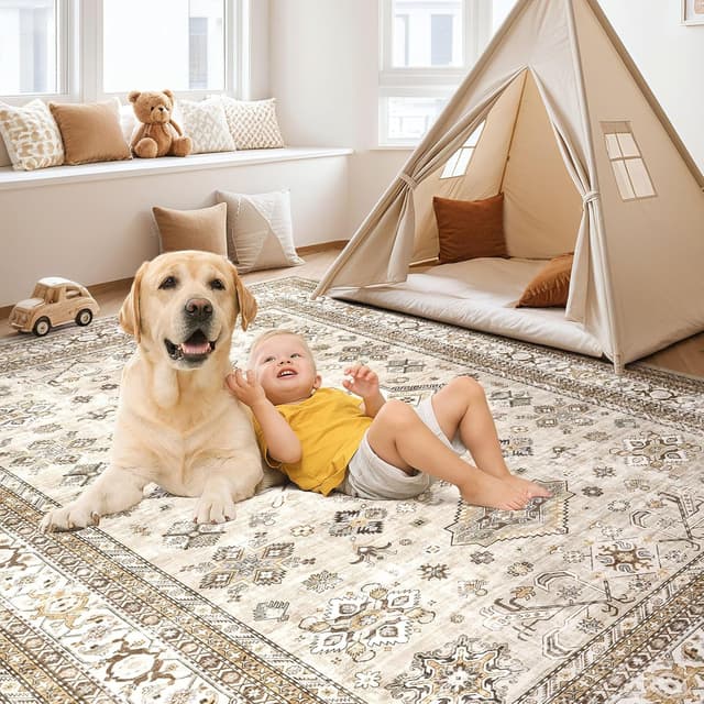 Thumbnail 4 de Vintage Living Room Area Rug 9x12