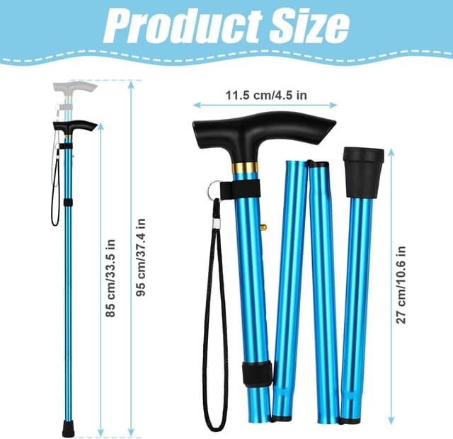 Detalle de flintronic canne de marche pliable 5 niveaux