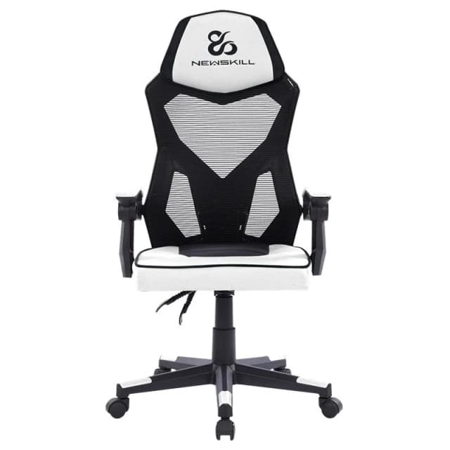 Detalle de Newskill Eros Silla gaming ergonómica con malla blanca