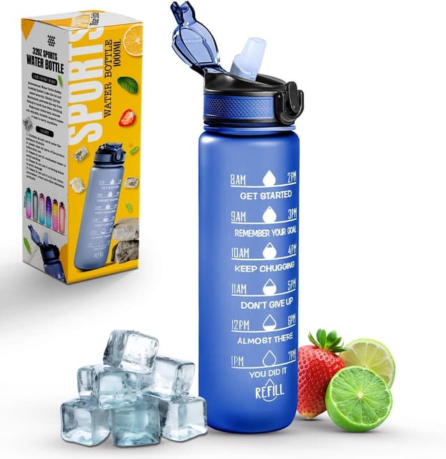 Thumbnail 6 de Trinkflasche Tenpo 1 l mit Strohhalm