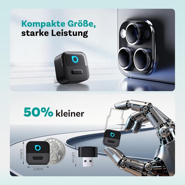 Thumbnail 5 de OTTOCAST Mini Pico 2‑in‑1 Wireless CarPlay Android Auto