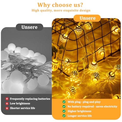 Detalle de Guirlande Indrnif 4,8 m avec 20 LED ⚡