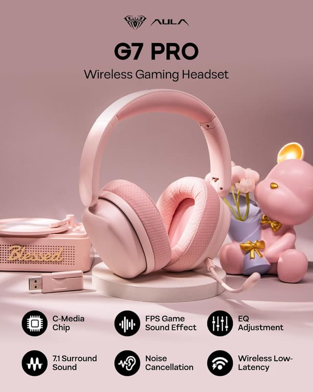 Detalle 2 de EPOMAKER X Aula G7 Pro Wireless Headset 80h