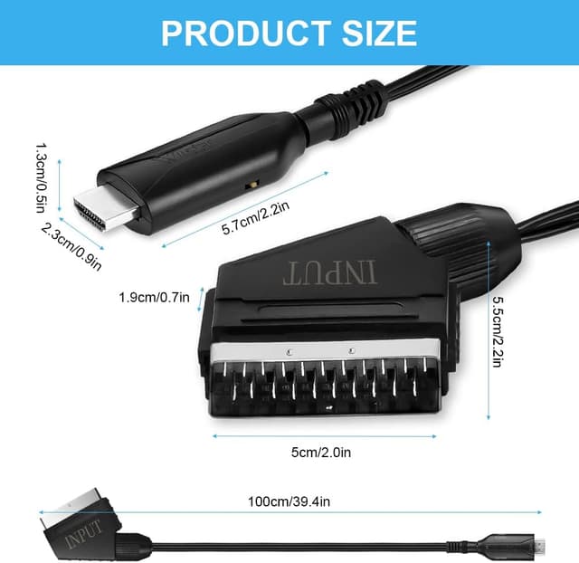Thumbnail 1 de AXFEE Scart to HDMI Converter 1080P