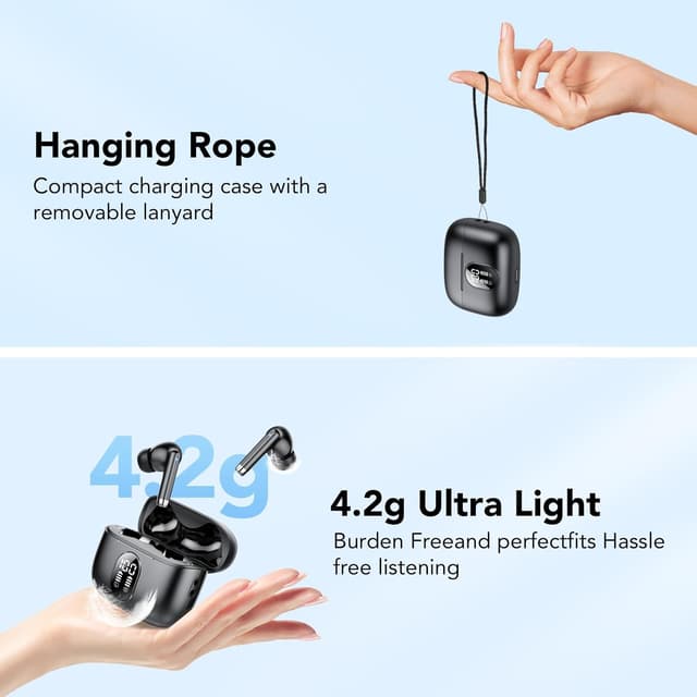 Detalle 2 de 2025 Wireless Earbuds with Bluetooth 5.4