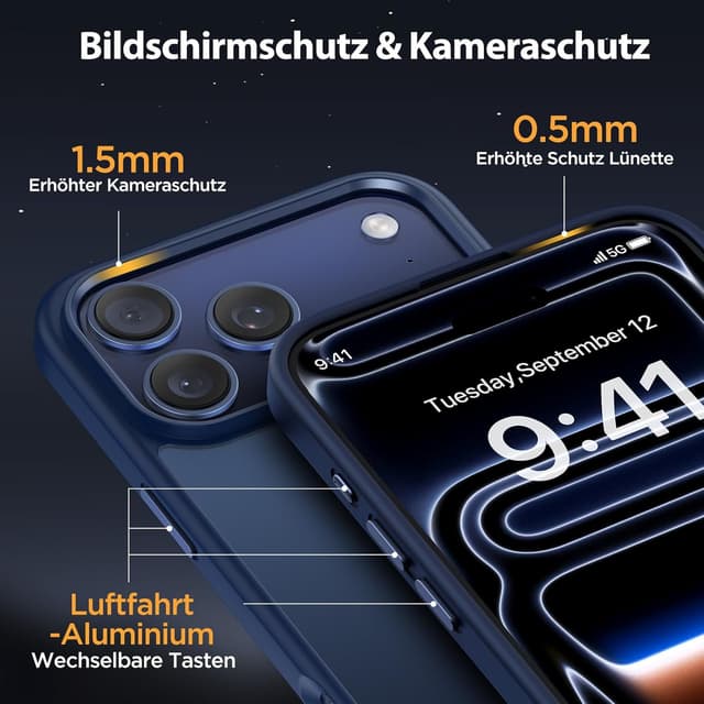 Thumbnail 5 de Miracase für iPhone 17 Pro Hülle 6,3 Zoll