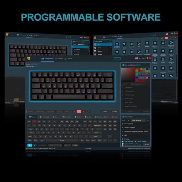 Thumbnail 3 de EPOMAKER SKYLOONG GK61 SK61 Teclado Óptico 60% RGB ⌨