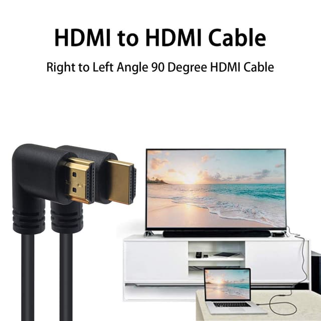 Detalle 1 de Maxhood HDMI 2.0 90° cable 1.5ft 4K