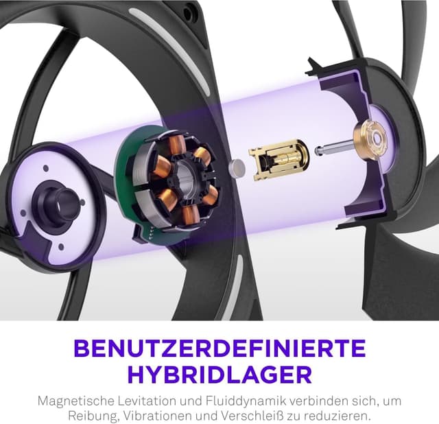 Thumbnail 5 de NZXT F280X Lüfter 2x140mm PWM RGB