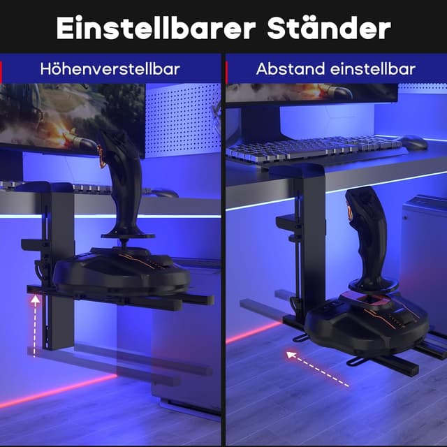Detalle 2 de DIWANGUS HOTAS Halterung für Logitech X56 Joystick